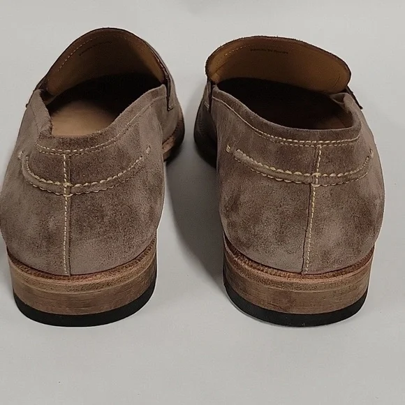 Magnanni Men's Lucien Suede Penny Loafers, Mocha Brown, Size 9, Made in Spain - Picture 4 of 16